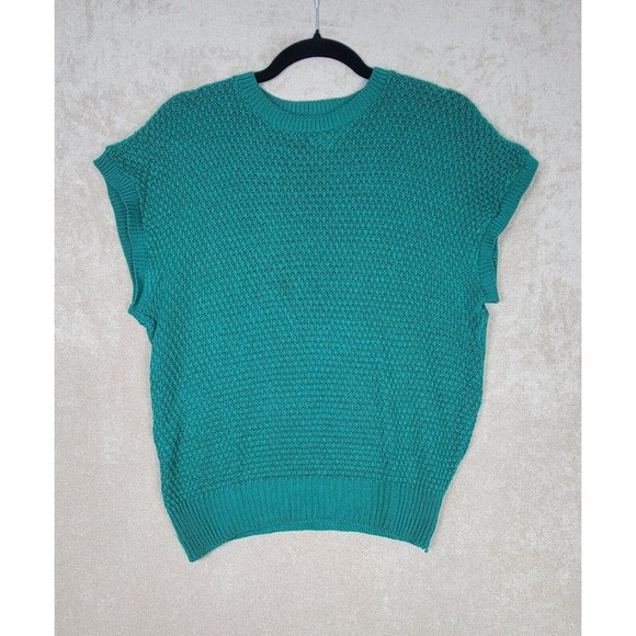 Alison J Vintage Women's Knit Cardigan and Sleeveless Top Combo Green Size XL - Picture 14 of 16